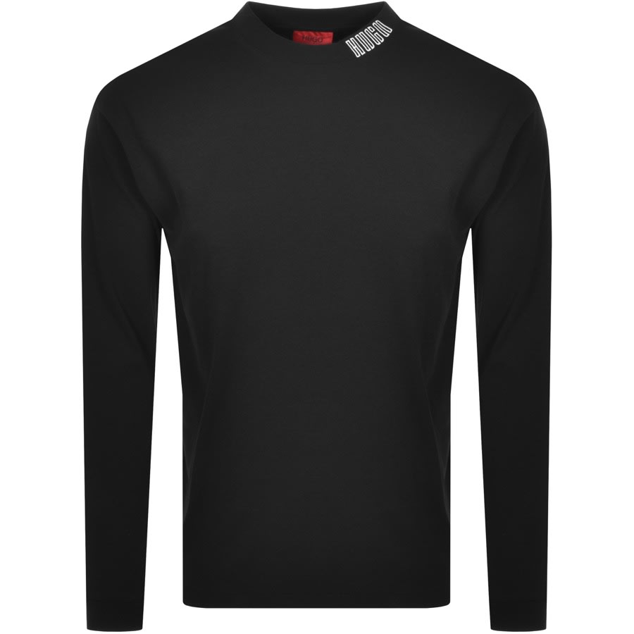 Alternative Image for ProductHUGO Dotch Long Sleeve T Shirt Black1